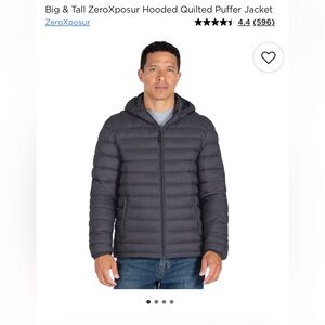 ZeroXposur Men's Charcoal Puffer Jacket